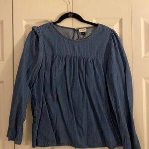 J. Crew Denim Blouse, Size M